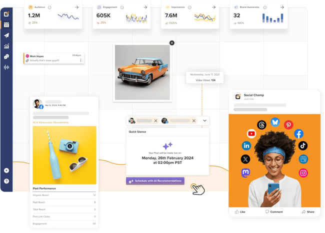 social media management tool, socialchamp